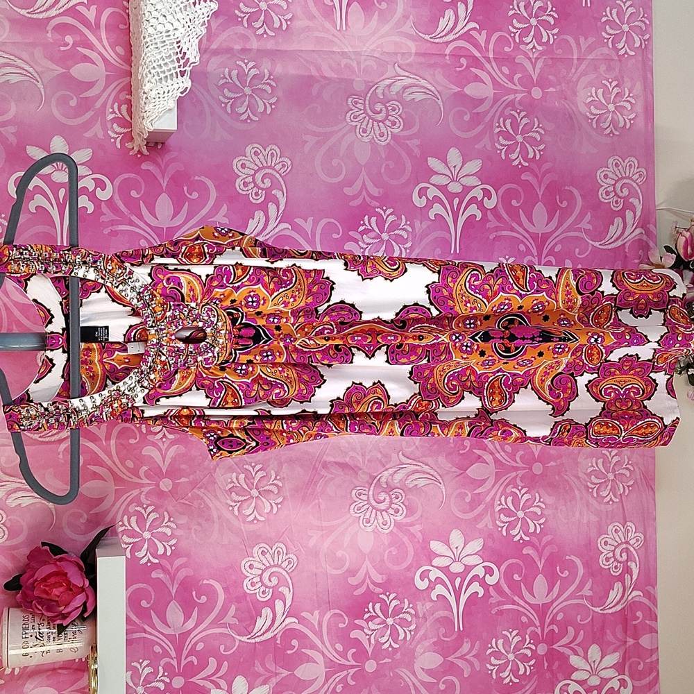 Elegant Paisley Dress
